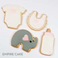Baby Elephant Shower Cookies