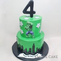 Hulk with Cityscape and Number Topper